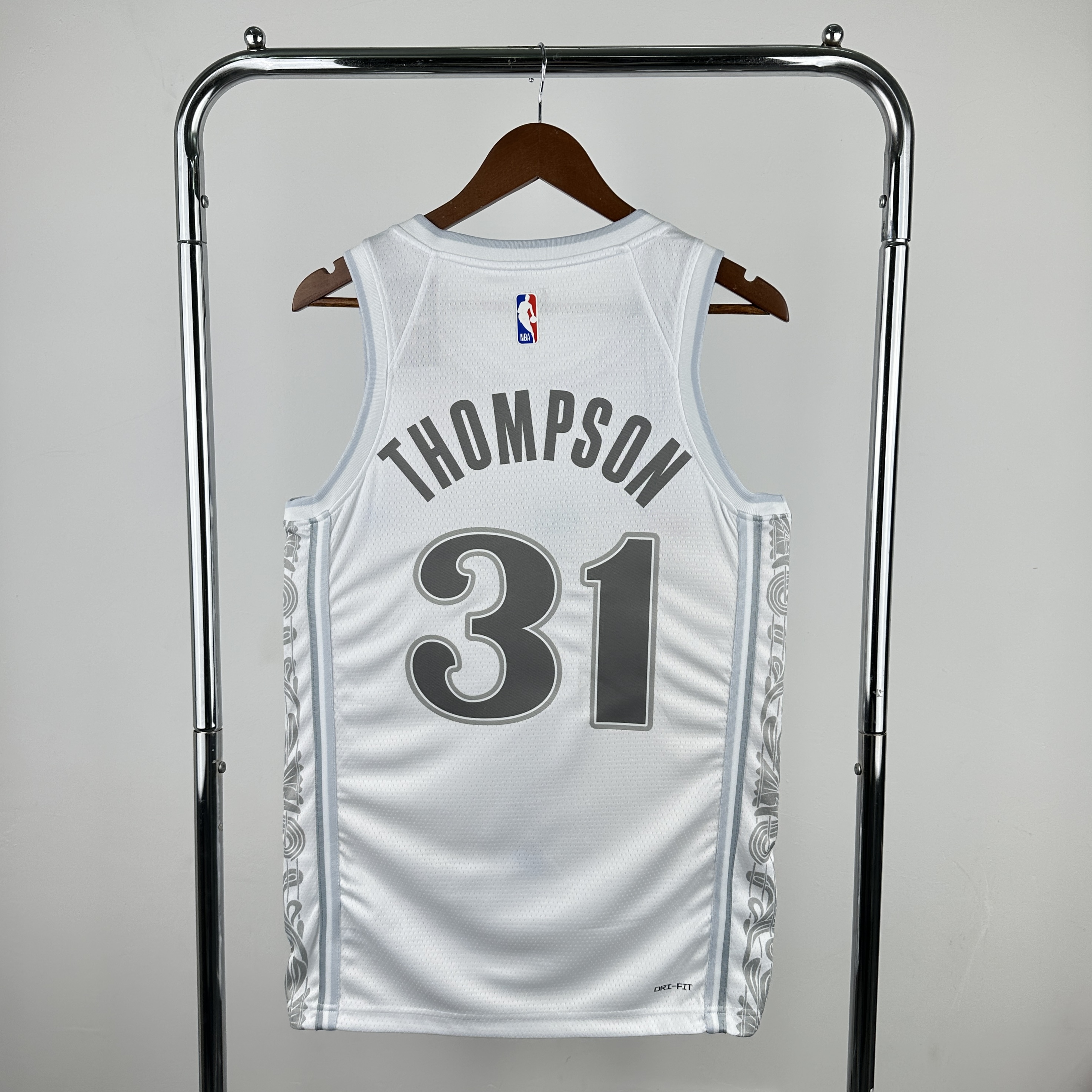 Men Dallas Mavericks #31 Thompson White City Edition Season Nike 2025 NBA Jersey->dallas mavericks->NBA Jersey